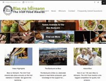 Tablet Screenshot of irishfoodawards.com